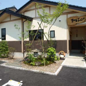 和の創作『蕎麦カフェ』の坪庭